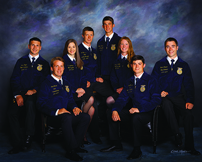 During their year of service, the eight 2016-2017 Montana FFA state officers travel across the state to interact with members.